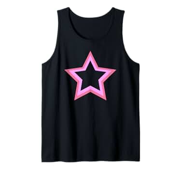 Amazon.com: Pink Star Tank Top : Clothing, Shoes & Jewelry